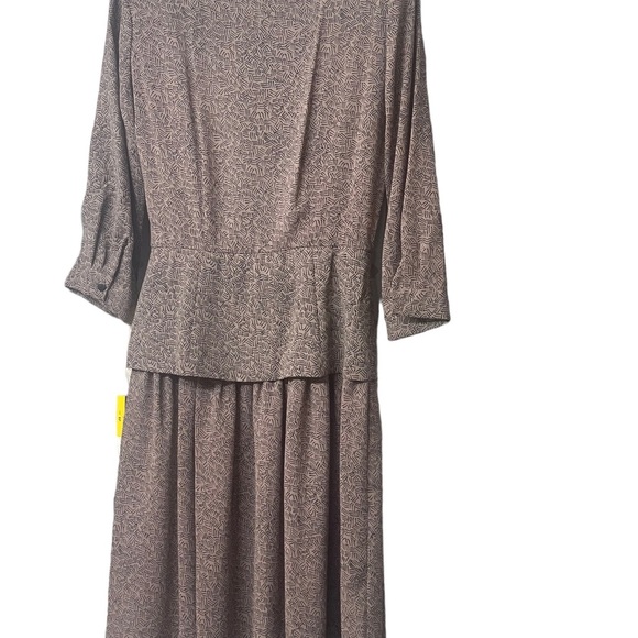 New Blake Elizabeth Dresses | 1980s/1990s
 Dress Shoulder pads brown size 8P - Picture 7 of 15